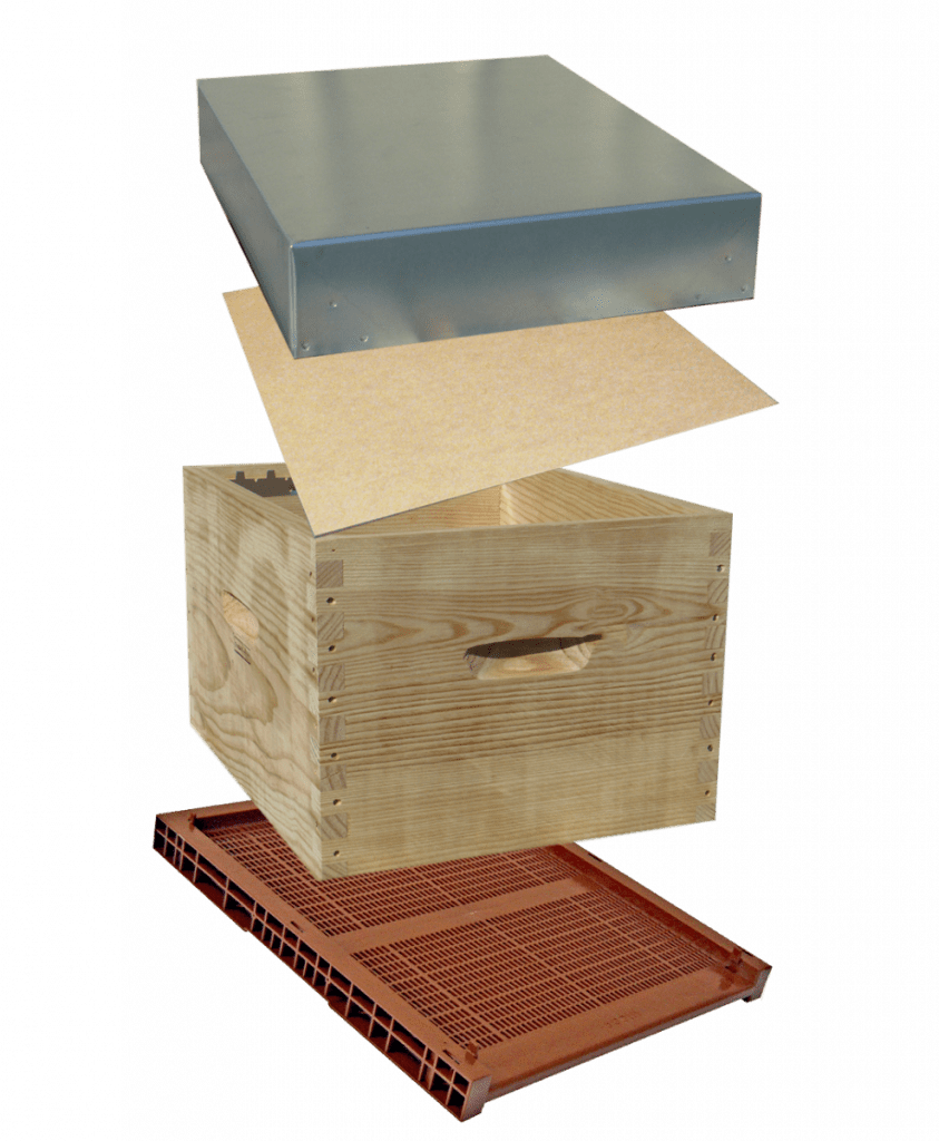 Ruche Dadant 10 [à bandes lisses et plancher plastique] APISTORE