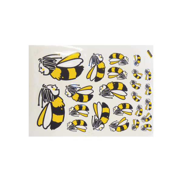 Planche Autocollante de 23 abeilles