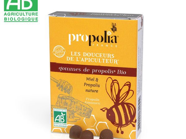 Gommes de propolis Bio miel et propolis