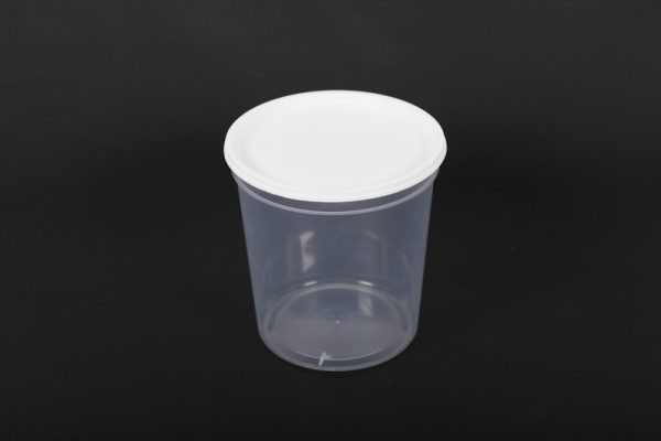 Pot en plastique Nicot [transparent sans impression 1kg, le sachet de 25] APISTORE