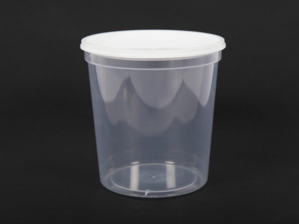 Pot plastique nicot transparent sans impression 1kg, Le Carton de 300
