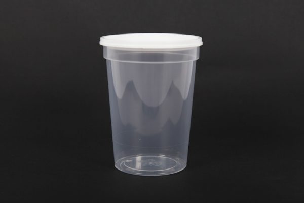 Pot en plastique Nicot [transparent sans impression 500g, le carton de 300] APISTORE