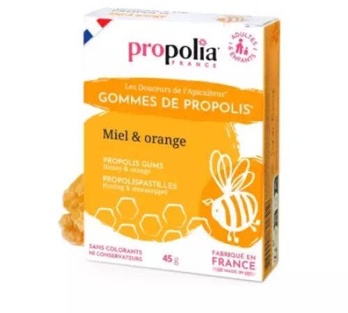 Gomme de Propolis Miel & Orange