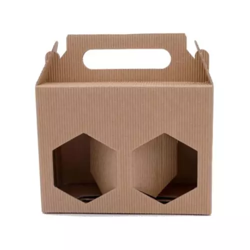 Présentoir en carton ondulé pour 2 pots 385ml