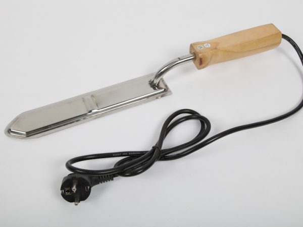 Couteau à désoperculer électrique [avec manche en bois et lame de 27cm] APISTORE