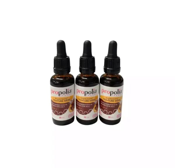 Lot de 3 Teintures mères de propolis