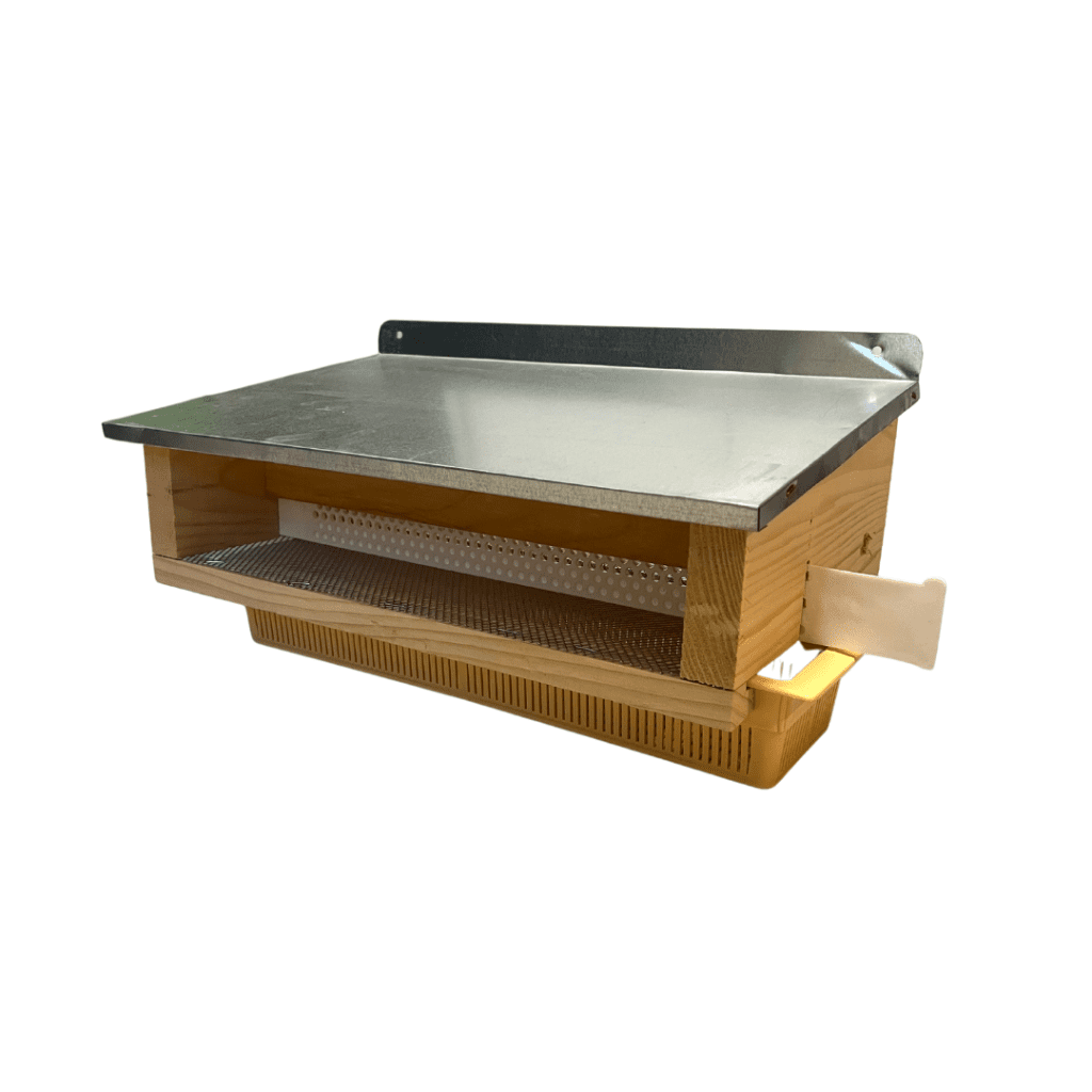 Trappe à pollen Dadant 10 [tôlée, vendue complète avec peigne et tiroir] APISTORE