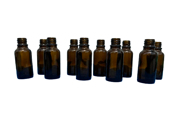 Flacon propolis verre ambré [20 ml, TO18, pack de 10]