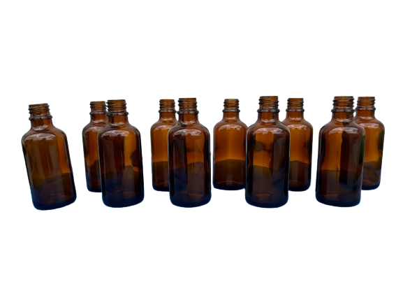 Flacon propolis verre ambré [50 ml, TO18, pack de 10]