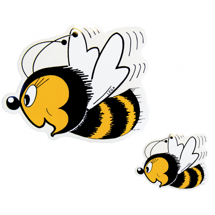 Autocollant Abeille Orange et Noir GM Lega Autocollant Abeille Orange et Noir GM Lega