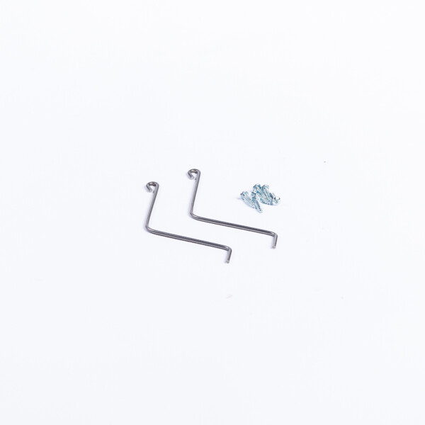 2 Fixes-éléments en inox avec visserie