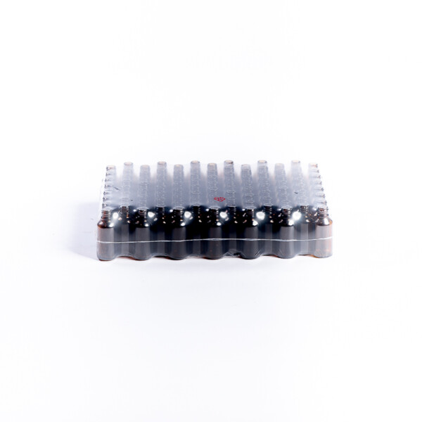 Flacon en verre ambré 30ml TO18, lot de 143
