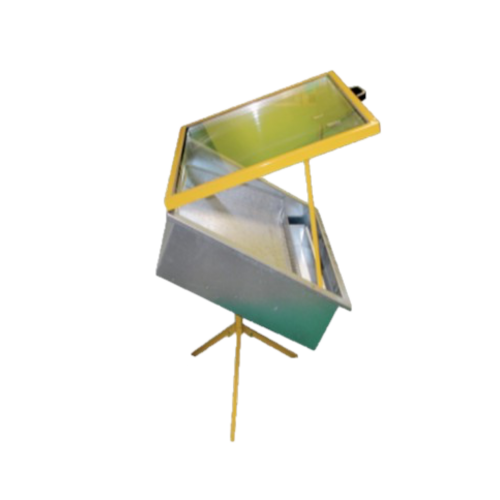 Cérificateur solaire double vitrage en tôle galvanisée avec pieds