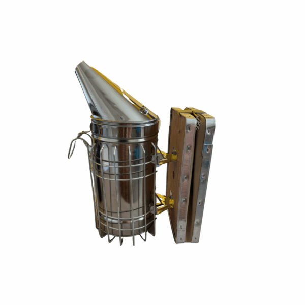 Enfumoir en inox ONETOBEE avec protection, porte lève-cadres incorporé