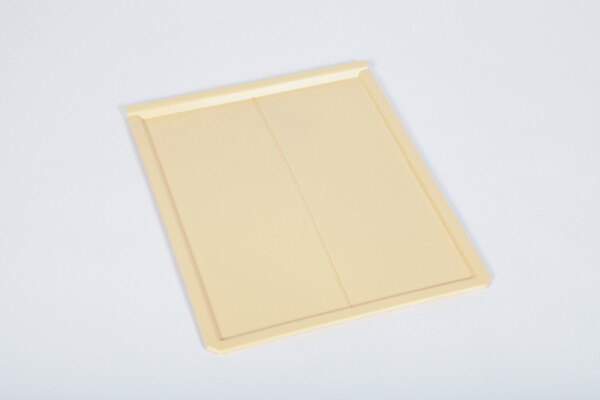 Plaque de fermeture jaune pour plancher en plastique Nicotplast