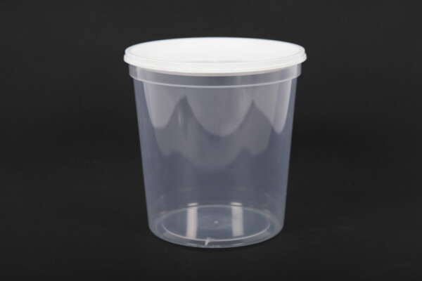 Pot en plastique Nicot transparent sans impression 1kg, le carton de 300