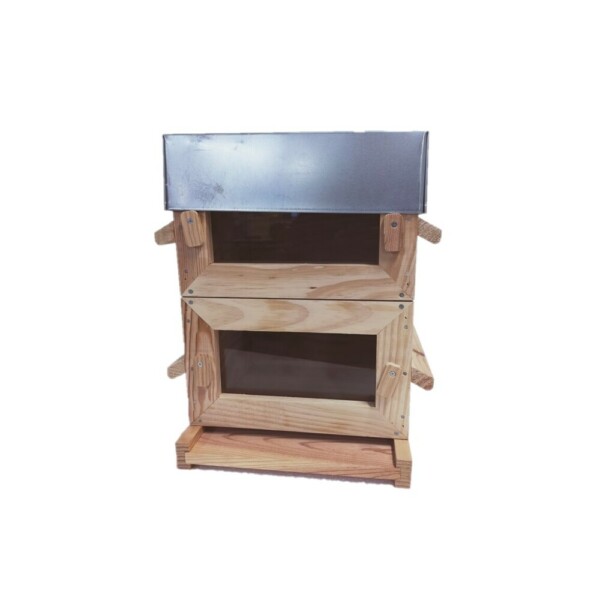 Ruche warré 8 avec corps vitrés en épicéa