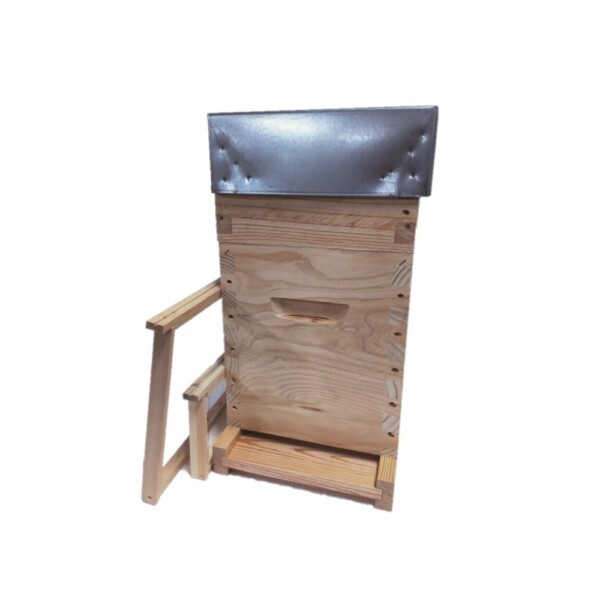 Ruchette Dadant 6 avec haussette et cadres droits