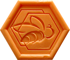 Savon hexagonal miel/pollen 100g Savon hexagonal miel/pollen 100g