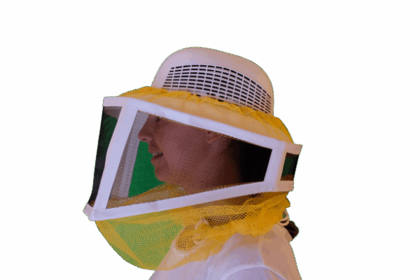 Voile apiculteur carré type américain, pour casque ou chapeau