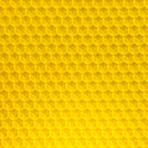 Cire gaufrée Dadant alvéole mâle corps, 1 Kg