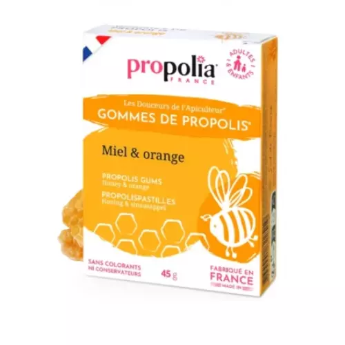 Gomme de Propolis Miel & Orange