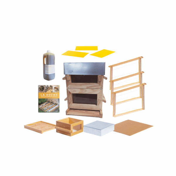 Kit ruche Warré 16 cadres vitrée