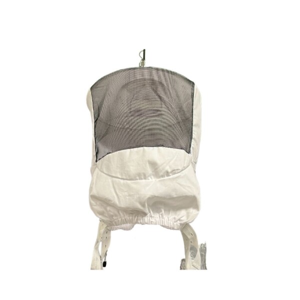 Voile apiculteur rond avec dos en toile à élastiques