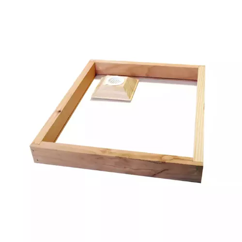 Nourrisseur visio Dadant 10 avec plexiglas et encadré en bois