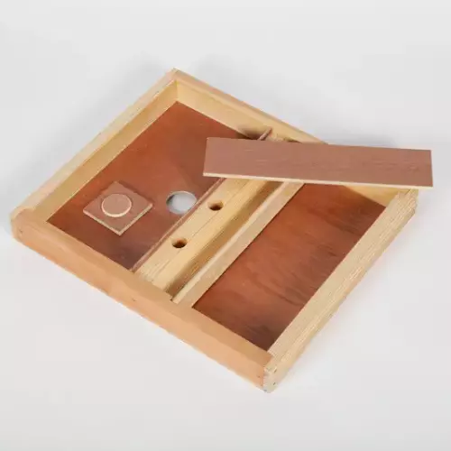 Nourrisseur Dadant 10, double compartiment en pin paraffiné