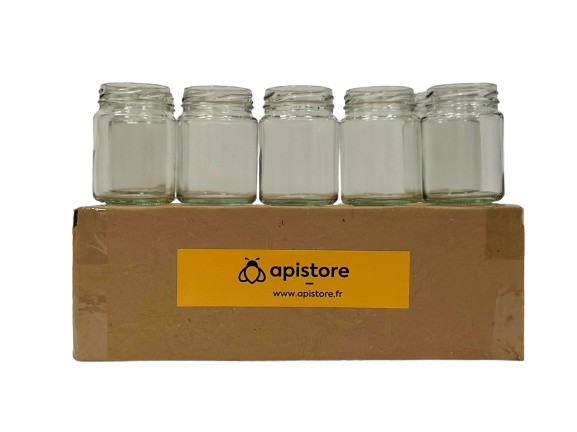 Pot en verre 125g (106ml), TO48, pack de 20