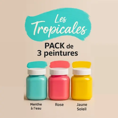 Huile de lin vierge 1L Pack 3 pots de peinture